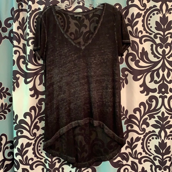 Express Tops - Express Burnout V-neck Tee